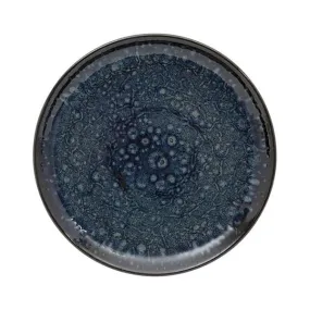 Côté Table – Assiette plate « Flore » bleue